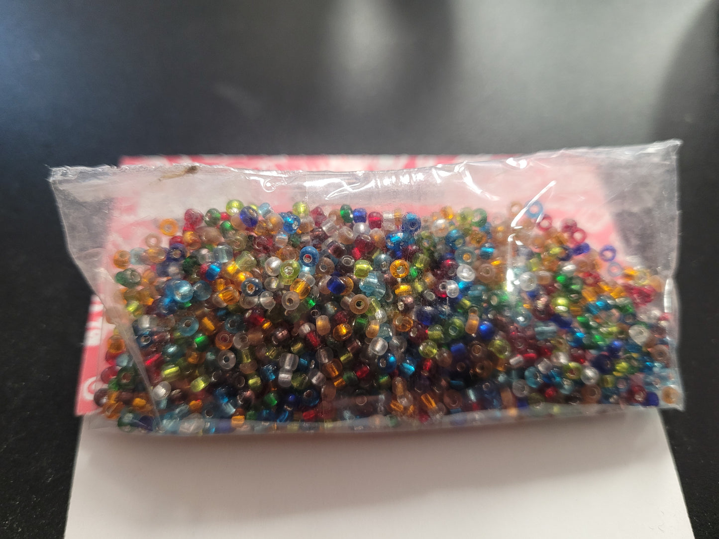 Silver Lined Multi-Coloured Seed Beads 10/0