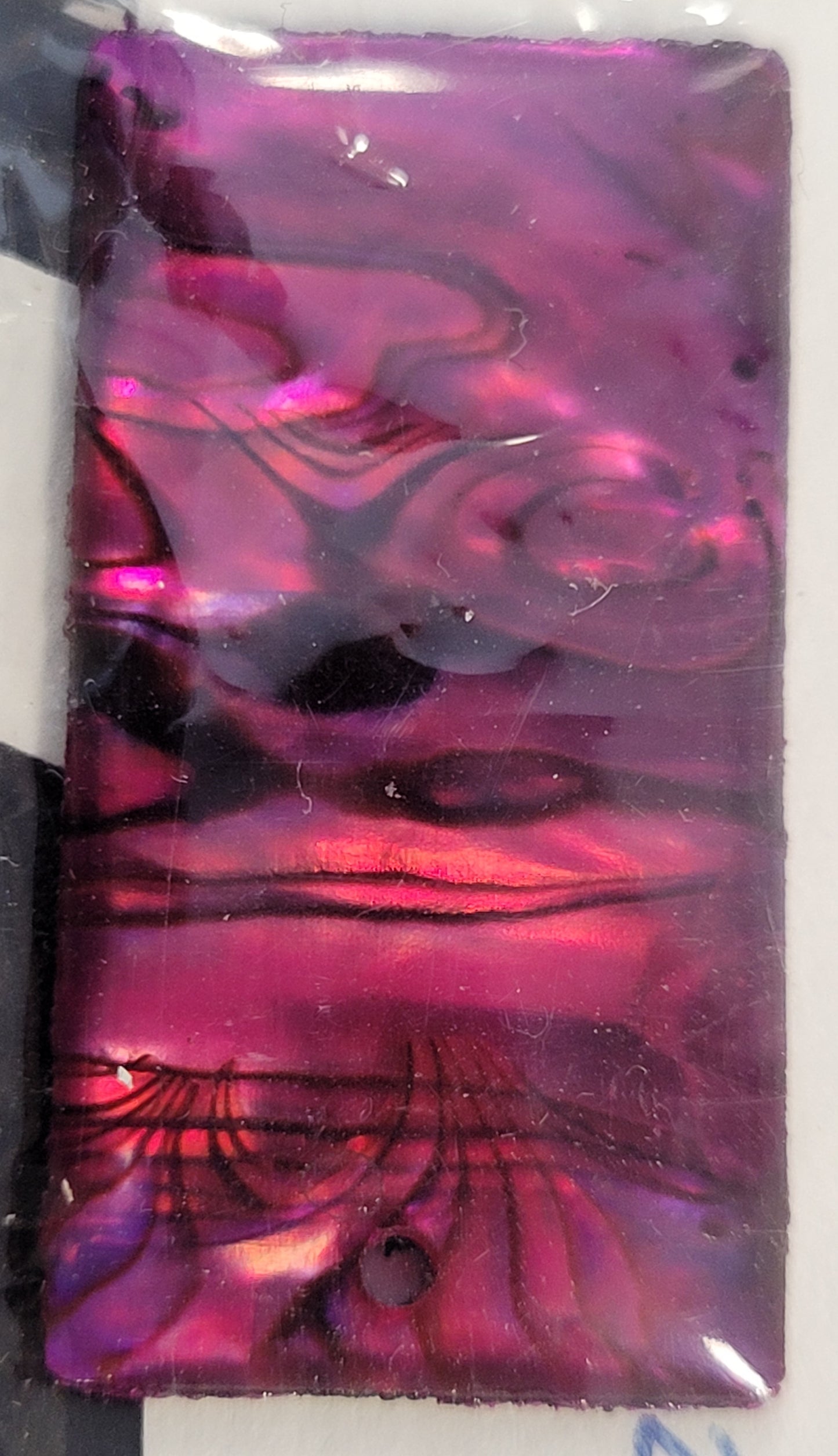 Pink Rectangular Shell Pendant