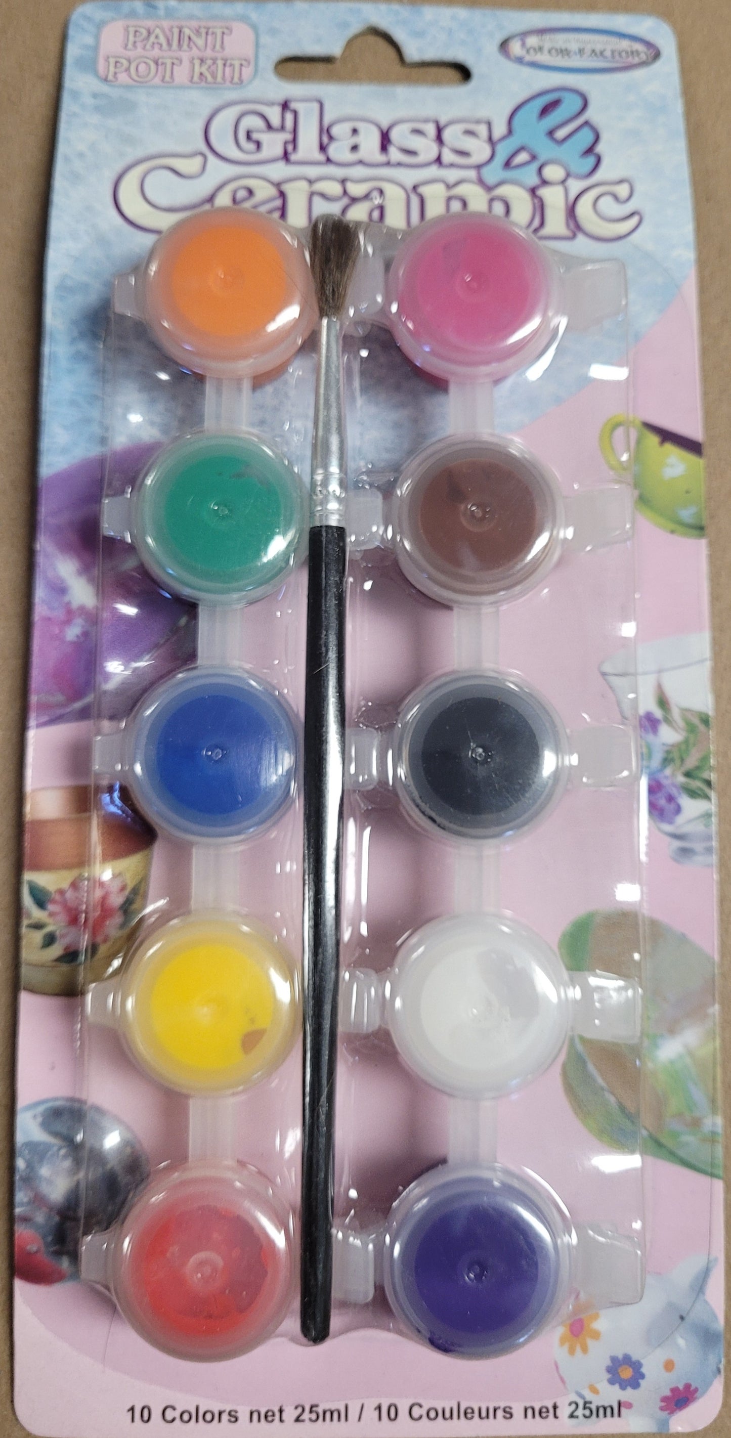 Color Factory Glass & Ceramic Paint Pot Kit