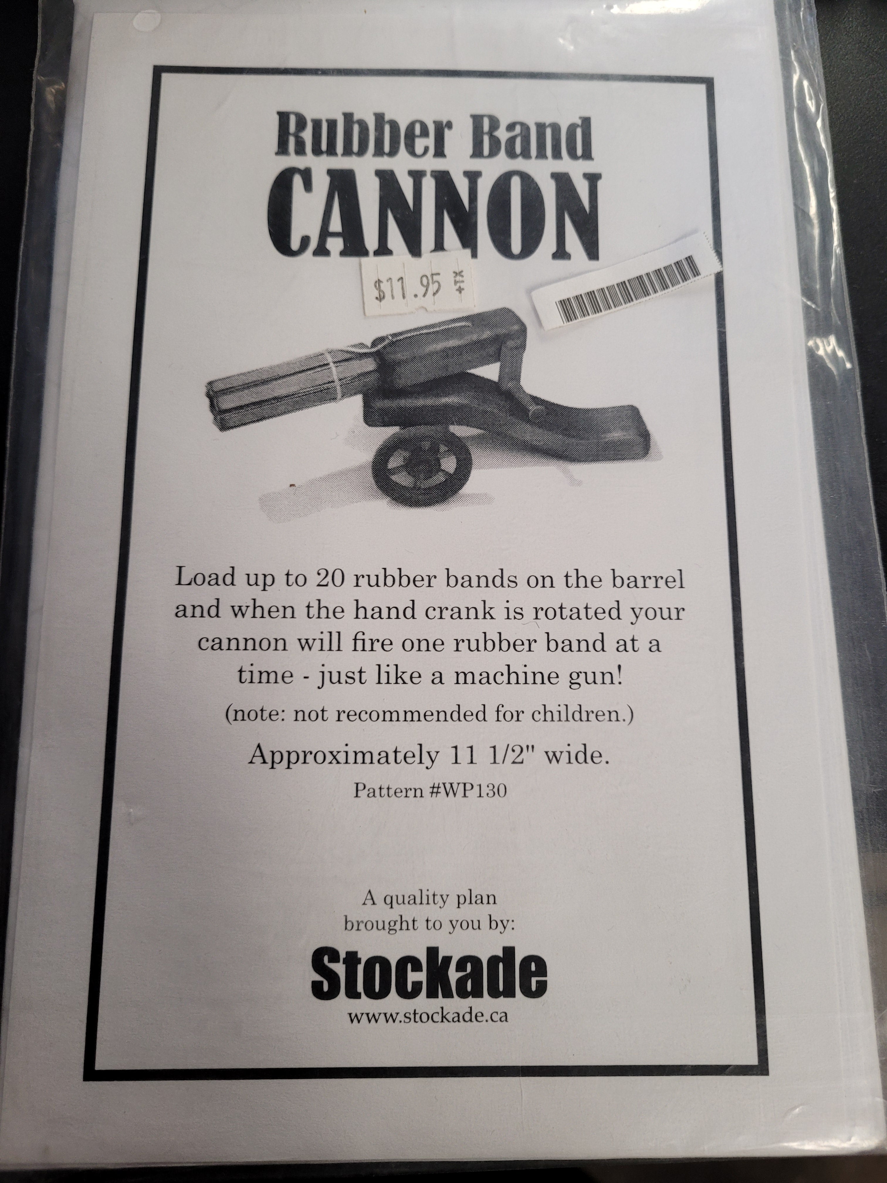 Rubber Band Cannon Plans – Crafts N' Things Hobbies &amp; Games