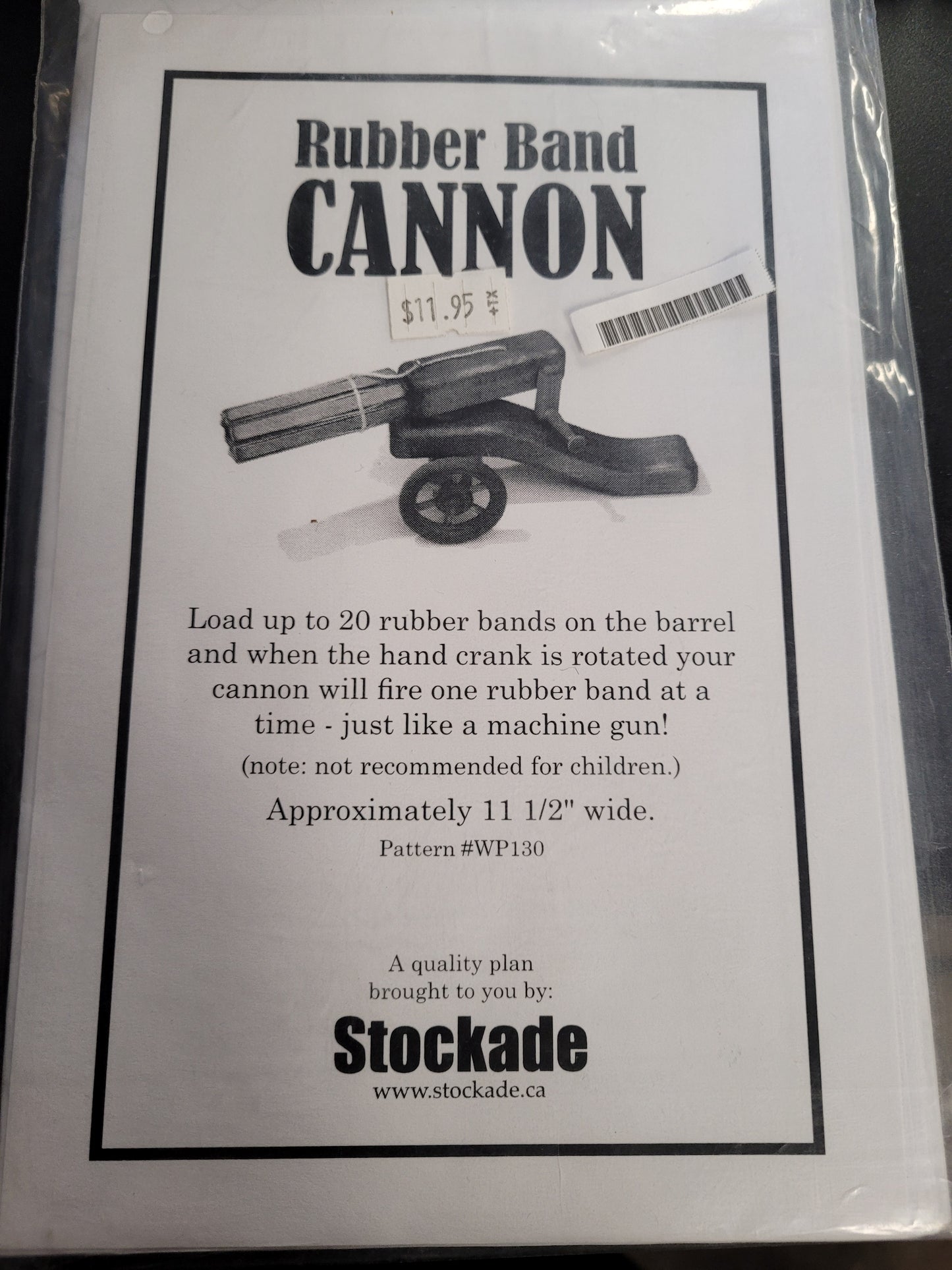Rubber Band Cannon Plans