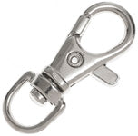 SWIVEL CLIPS 40mm PLATED NICKEL COLOR LF/NF