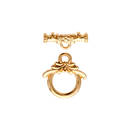 Toggle Petite Flower 10mm Gold LF/NF