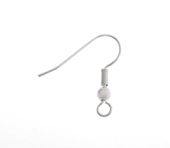 Fish Hook 18mm Silver LF/NF