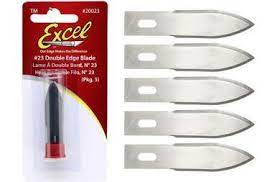 #23 Excel 20023 Double Edge Stripping Knife Blade - 5pc