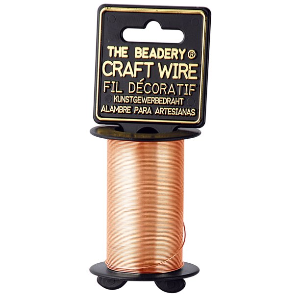 The Beadery 24 gauge craft wire 25 yard spool Copper