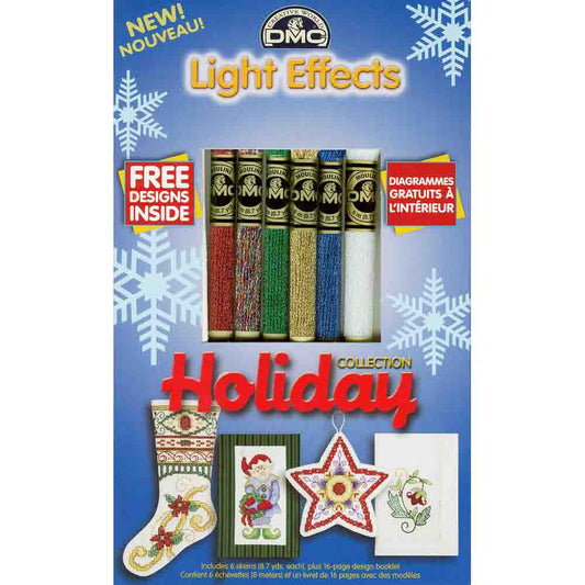 DMC #317W Light Effects Floss 6 Pack - Holiday Collection