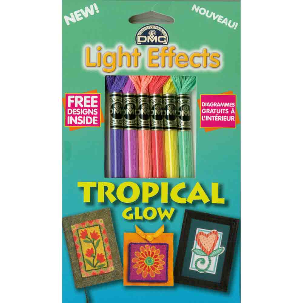 DMC #317W Light Effects Floss 6 Pack - Tropical Glow