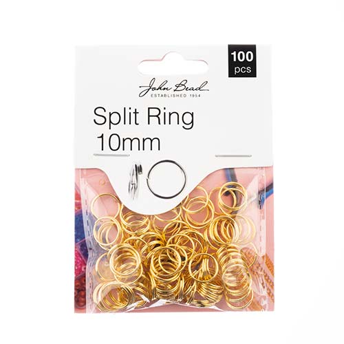 Must Have Findings - Split Ring 10mm Gold 100pcs