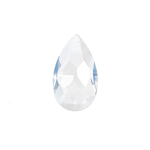 Crystal Lane Faceted Teardrop 22x38mm Light Blue