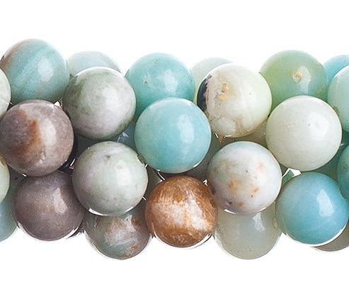 Semi-Precious 16in 8mm Amazonite Natural