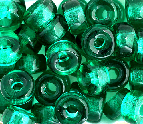 CROW BEADS TRANS 11mm DK.GREEN