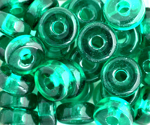 CROW BEADS TRANS 13mm DK.GREEN