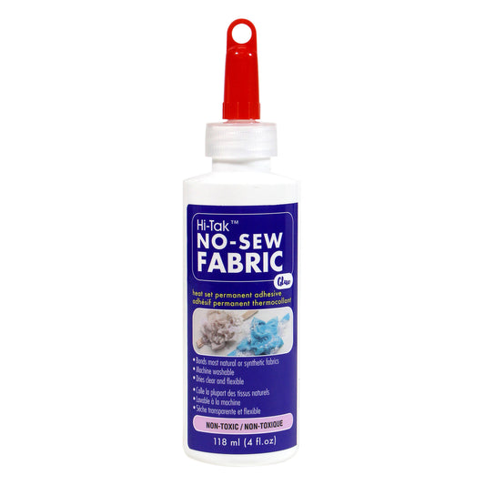 HI-TAK No-Sew Fabric Glue - 118ml (4 fl. oz)