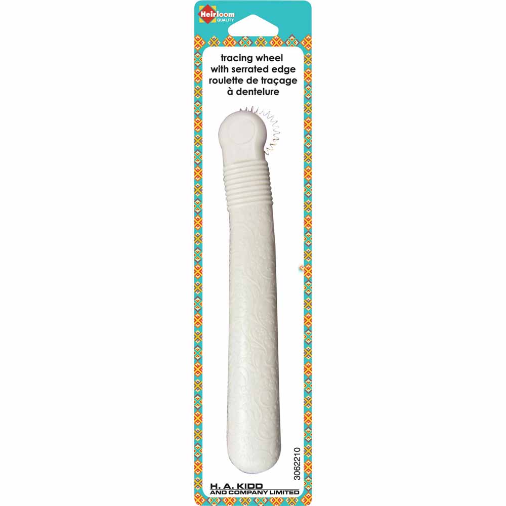 HEIRLOOM Serrated Tracing Wheel - White