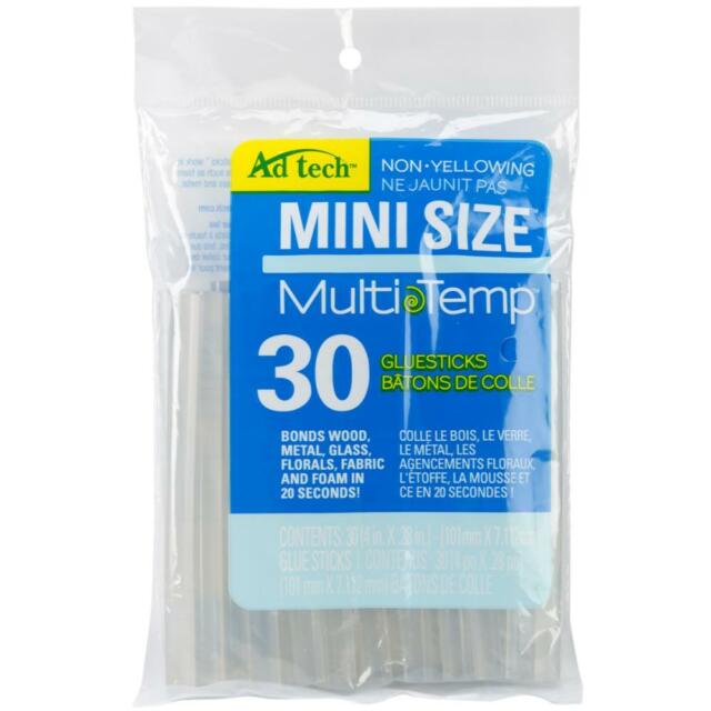 Ad Tech Mini Size Multi-Temp Glue Sticks - 4 x 0.28 Inch - 30 Pack