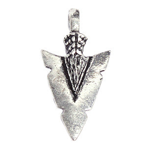 PENDANT ARROW 33x16mm ANTIQUE SILVER LF/ NF