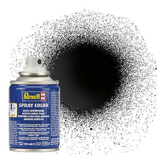 Revell Acrylic 100ml Spray Black Gloss RVP 34107