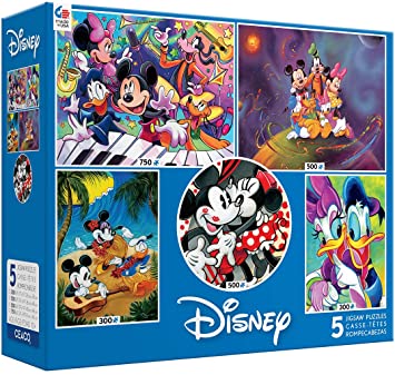 Disney 5 in 1 puzzles Mickey & friends