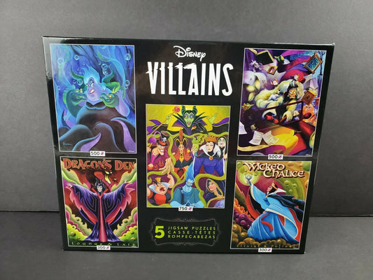 Disney 5 in 1 puzzles Villians