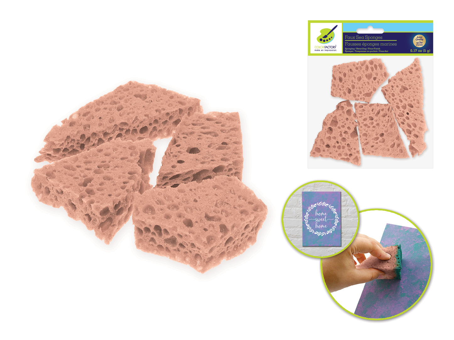 Color Factory:Faux Sea Sponge for Painting/Sponging/Faux-Fini