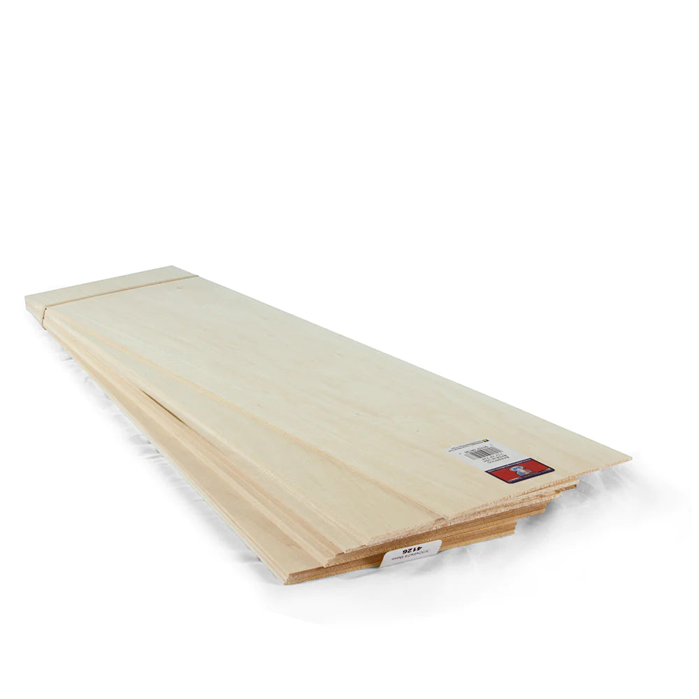 3/32 X 6 X 24 Basswood Sheets-SKU 4126