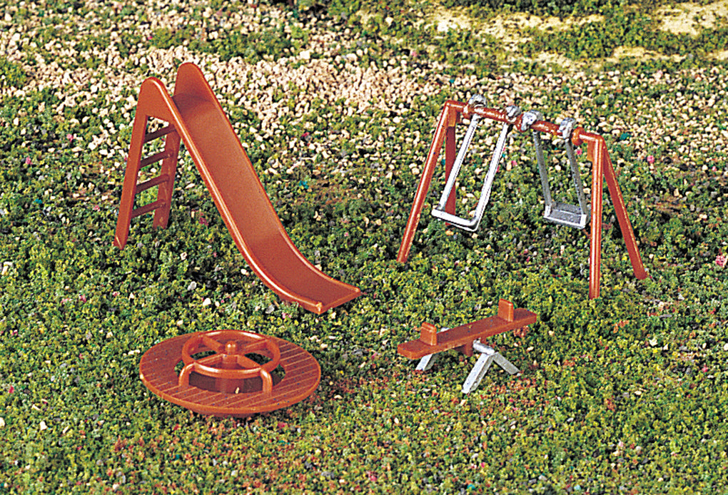 Bachman: Scene Scapes: PLAYGROUND EQUIPMENT (HO SCALE)