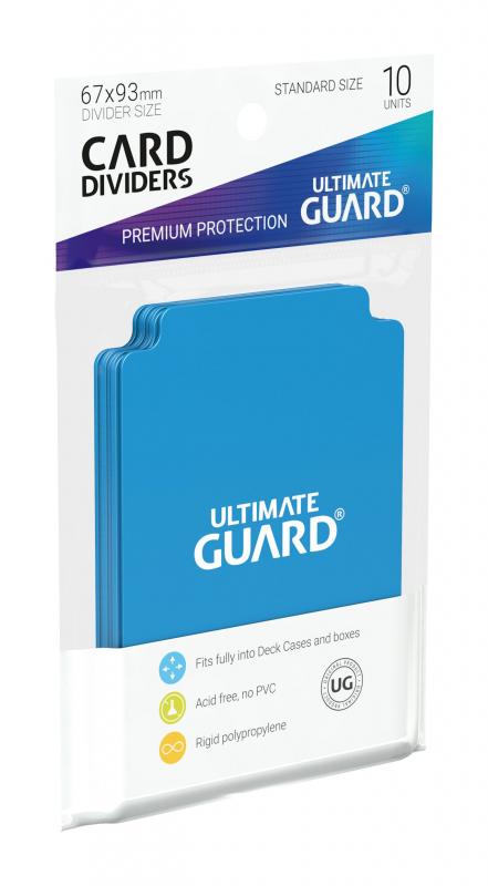 Ultimate Guard Light Blue Card Dividers (10) Standard Size Individual Pack