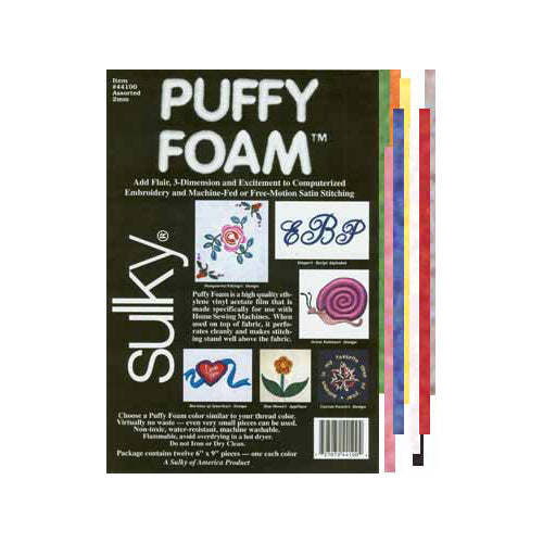 SULKY Puffy Foam - 12 Colour Assortment - 3mm (1⁄8″)