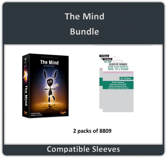 "The Mind" Card Game Compatible Sleeve Bundle (8809 X 2)