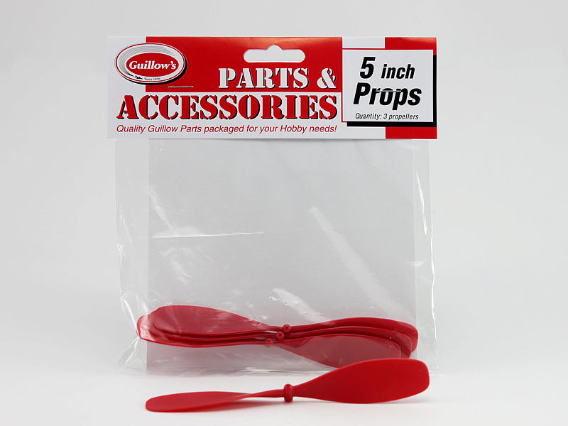 5" Red Plastic Propellers