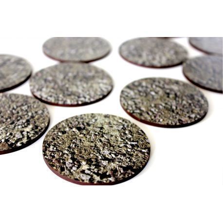 60MM Stones X5 - PRE PAINTED BASES