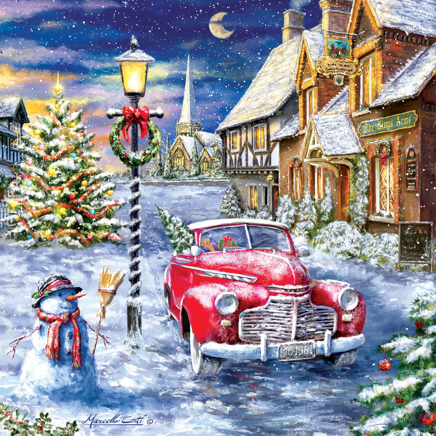A Red Car for Christmas 500pc Puzzle