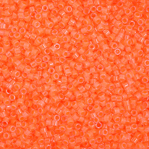 Delica 11/0 RD Light Orange Luminous Neon Color