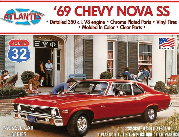 69 Chevy Nova SS Model Kit 1/32 Scale Atlantis