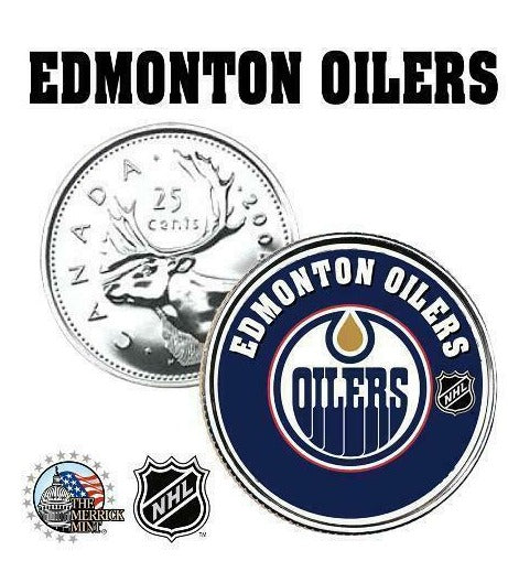 NHL HOCKEY CANADA STATE COLOURIZED QUARTER COIN