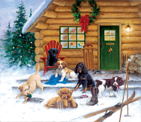 Christmas at the Cabin 550 Pc Puzzle