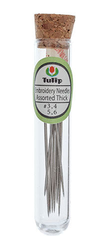 Tulip Embroidery Needles Thin Asst#3-4-5-6