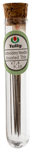Tulip Embroidery Needles Thin Asst#7-8-9-10