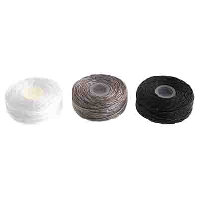 B-LON Cord TEX 210 18m(20 yd) Black/White/Grey 3pcs