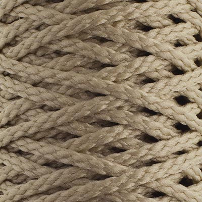 Braided Macrame Cord 4mm 70yds Pebble