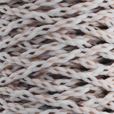 Braided Macrame Cord 4mm 70yds White/Brown/Sand/Beige