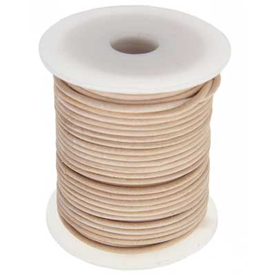 Dazzle-It Genuine Leather Cord 2mm Natural