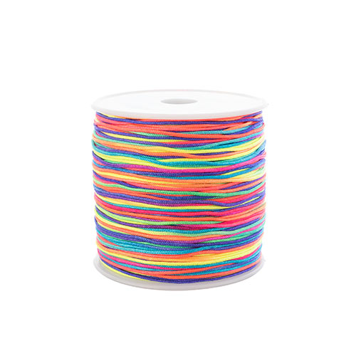 Nylon Beading Knotting Cord 0.8mm 90m apx 100yds/Spool Multicolor