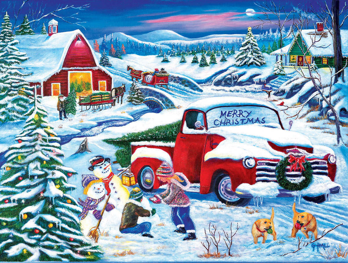Snow Day at the Farm 500pc Puzzle