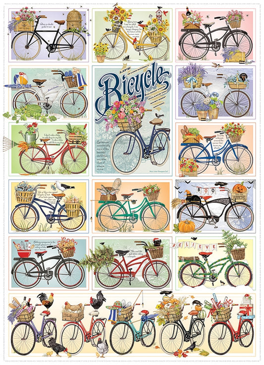 1000pc Puzzle Cobble Hill Bicycles