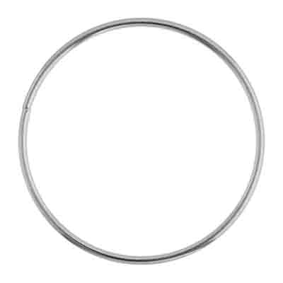 Metal Ring 2in (51mm) Silver 100pcs L/F