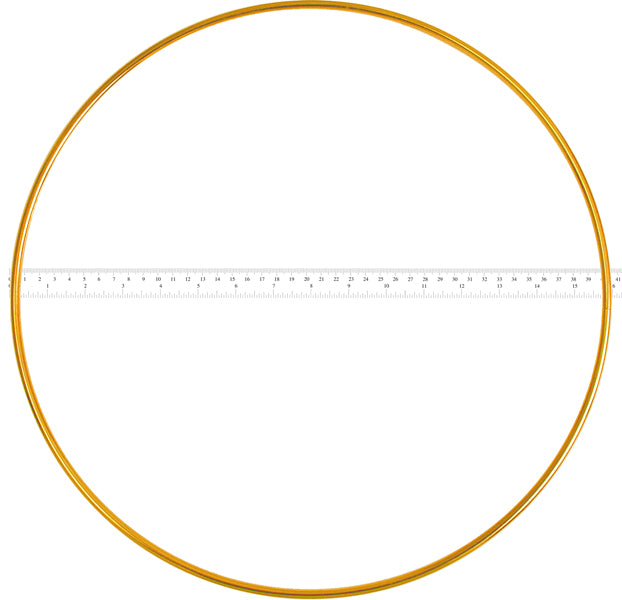 Metal Rings 16in (40.7cm) Brass