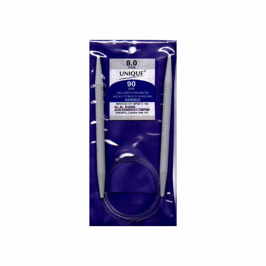 UNIQUE KNITTING Circular Knitting Needles 90cm (36″) Plastic - 8mm/US 11