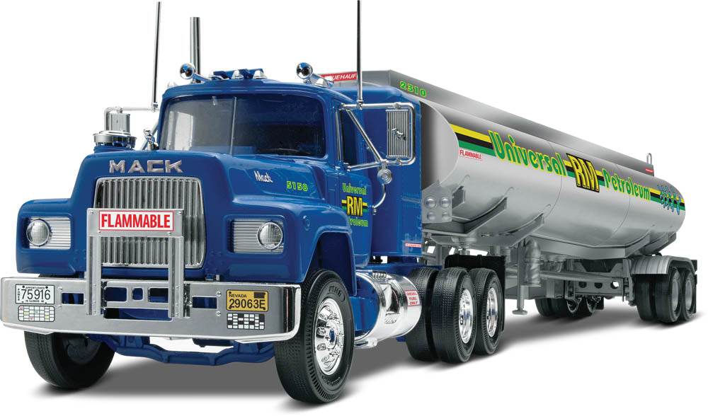 Revell Monogram 1/32 Mack® "R" Conventional and Fruehauf Tanker Plastic Model Kit 85-1961